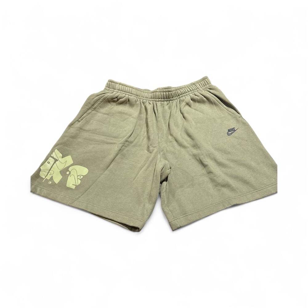 Nike Men's Sportswear Club Fleece Shorts Standard Fit Green Size XXL